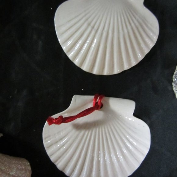 SET OF 6 SEASHORE DECORATIONS 5 ORNAMENTS 1 DISH - Picture 4 of 6